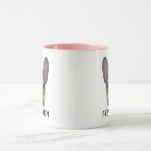 フレンチママ薄紫とタンフランスのブルドッグ マグカップ (中央)