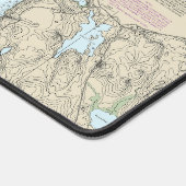 フレンチマンベイと山砂漠の島のチャート デスクマット (コーナー)