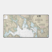 フレンチマンベイと山砂漠の島のチャート デスクマット (正面)