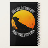 フレンチヨガオンサンセットブラックカバー プランナー手帳 (裏面)