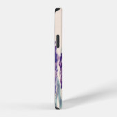フレンチラベンダー水彩画 iPhoneケース (右側面)