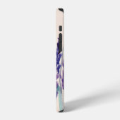 フレンチラベンダー水彩画 iPhoneケース (左側面)