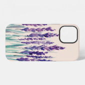 フレンチラベンダー水彩画 iPhoneケース (裏面横)