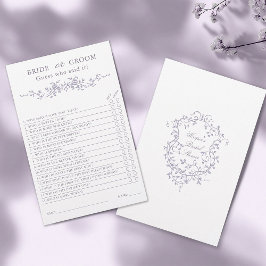 フレンチラベンダー「花嫁or花婿」ブライダルゲーム