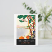 フレンチリビエラの海岸線、フランス ポストカード (スタンド正面)