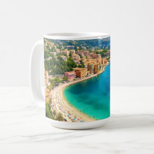 フレンチリビエラの湾 コーヒーマグカップ (正面左)