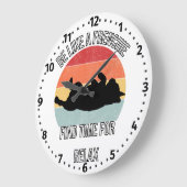 フレンチリラックスク時計（数字あり） ラージ壁時計 (傾斜)