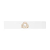 フレンチロココ薔薇モノグラム ウェディング 招待状ベリーバンド (フラット)