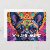 フレンチーおもしろい インビテーションポストカード (正面/裏面)