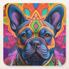 フレンチーおもしろい スクエアペーパーコースター