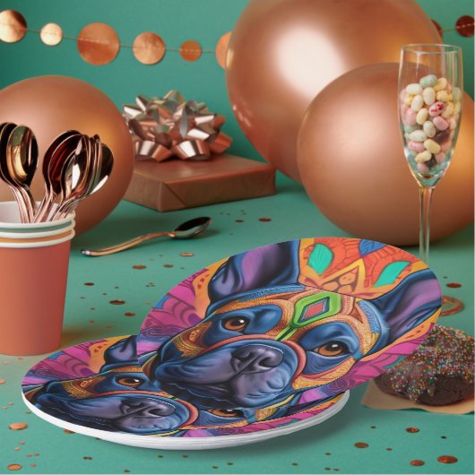 フレンチーおもしろい ペーパープレート (複数)