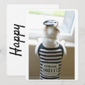 フレンチージュイルバードハッピーバースデーカード (正面/裏面)