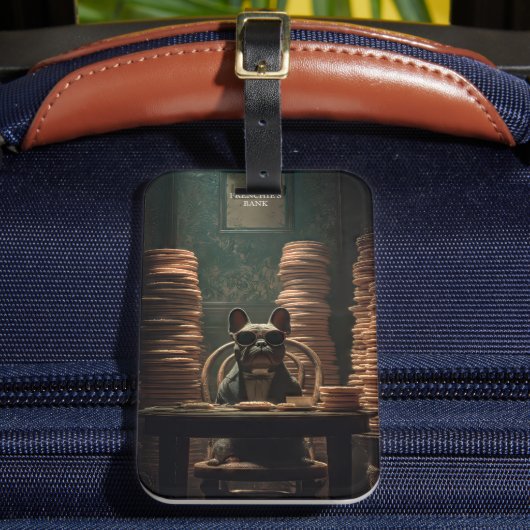 フレンチーズ・バンク：ビスケットバロンアートプリント ラゲッジタグ (正面インサイチュ2)