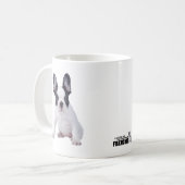 フレンチーフランスの – ブルドッグパピー コーヒーマグカップ (正面左)