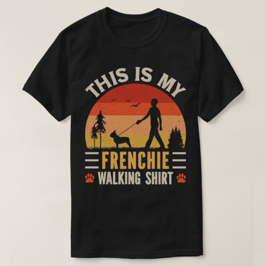 フレンチー歩く Tシャツ (デザイン正面)