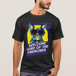フレンチ犬の王様ドッグテーマ 犬の足 Tシャツ
