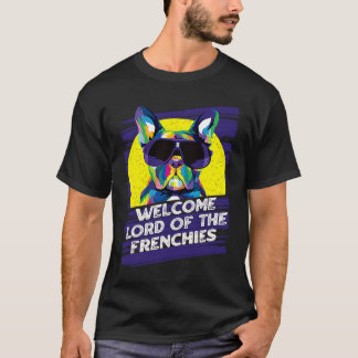 フレンチ犬の王様ドッグテーマ 犬の足 Tシャツ