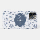 フレンチ・トワル・ド・ジュイ モノグラム 名前 シノワズリ Case-Mate iPhoneケース (裏面(横))