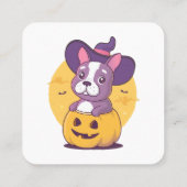 フレンチ・ハロウィン スクエア名刺 (裏面)
