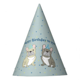 フレンチ・ブルドッグお誕生日おめでとう パーティーハット