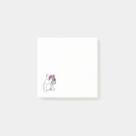 フレンチ・ブルドッグのかわいいベビー犬のポスト・イット ポストイット