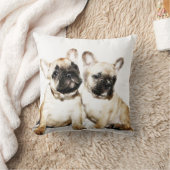 フレンチ・ブルドッグのアメリカ人のMojoの枕 クッション (ブランケット)