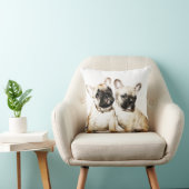 フレンチ・ブルドッグのアメリカ人のMojoの枕 クッション (椅子)