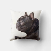 フレンチ・ブルドッグのアメリカ人Mojo クッション (裏面)