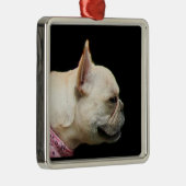 フレンチ・ブルドッグのオーナメント メタルオーナメント (右)