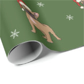 フレンチ・ブルドッグのクリスマスの包装紙 ラッピングペーパー (ロールコーナー)