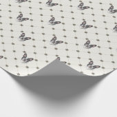 フレンチ・ブルドッグのクリスマス ラッピングペーパー (角)