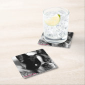 フレンチ・ブルドッグのコースター スクエアペーパーコースター (インサイチュ)