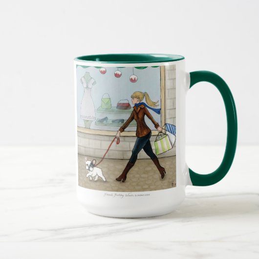 フレンチ・ブルドッグのショッピング マグカップ (右)