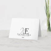 フレンチ・ブルドッグのバレンタインデーカード シーズンカード (裏面)