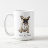 フレンチ・ブルドッグのマグ コーヒーマグカップ (左)