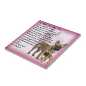 フレンチ・ブルドッグのミイラの詩 タイル (側面)