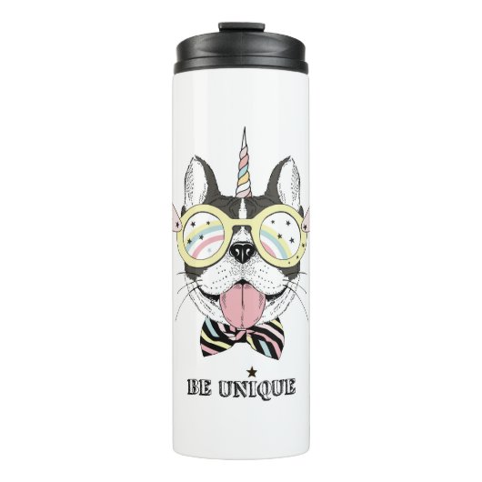 フレンチ・ブルドッグのユニコーン タンブラー (正面)