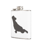 フレンチ・ブルドッグのヨガの姿勢 フラスク (左)