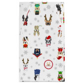 フレンチ・ブルドッグの休日のギフトバッグ スモールペーパーバッグ (裏面)