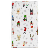 フレンチ・ブルドッグの休日のギフトバッグ スモールペーパーバッグ (正面)