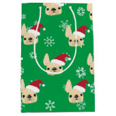 フレンチ・ブルドッグの休日のギフトバッグ ミディアムペーパーバッグ (正面)