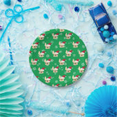 フレンチ・ブルドッグの休日の紙皿 ペーパープレート (パーティー)