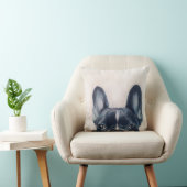 フレンチ・ブルドッグの元の絵画のプリント クッション (椅子)