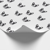 フレンチ・ブルドッグの包装紙 ラッピングペーパー (角)