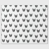 フレンチ・ブルドッグの包装紙 ラッピングペーパー (フラット)