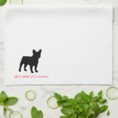 フレンチ・ブルドッグの台所タオル16" x 24" キッチンタオル (折り畳み)