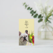 フレンチ・ブルドッグの名刺 名刺 (スタンド正面)