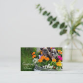 フレンチ・ブルドッグの名刺 名刺 (スタンド正面)