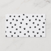 フレンチ・ブルドッグの名刺-黒および金ゴールド 名刺 (裏面)