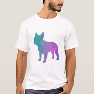 フレンチ・ブルドッグの多幾何学的なグラフィック Tシャツ
